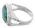 Turquoise Sterling Silver Southwestern Jewelry Ring Size 5-1/4 TX39845